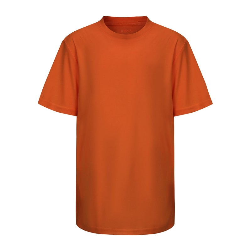 Opna Youth Boys Dri Fit Athletic T Shirts for Boys & Girls Sports Undershirt â€“ Youth & Teen Sizes DEEPORN-M Orange - Image 2